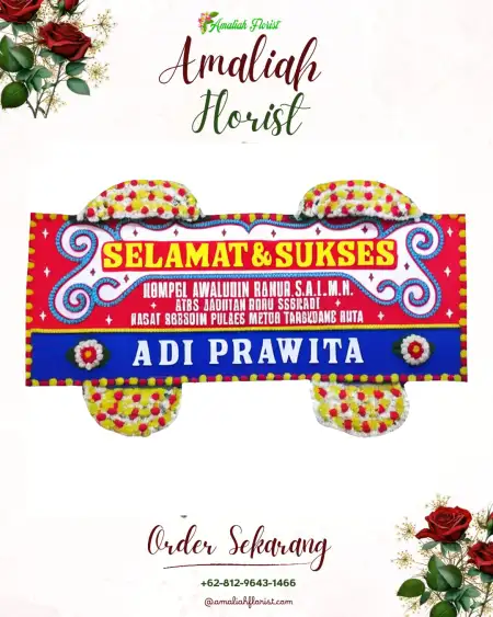 Papan Bunga Ucapan Selamat Padang Birik Birik
